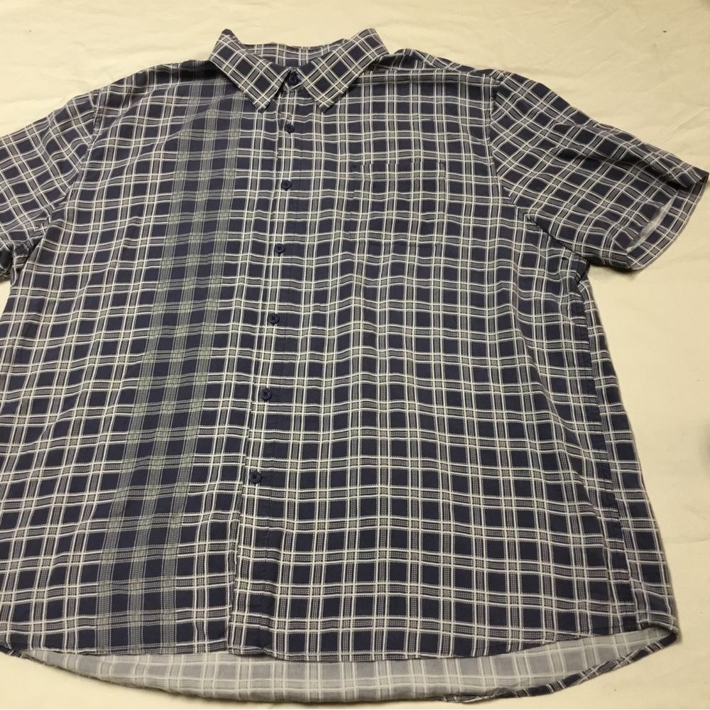 Nat Nast Navy and White Checkered Shirt